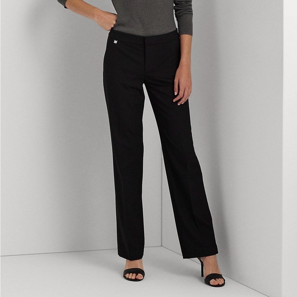 Lauren Ralph Lauren Navy Blue Straight Leg Dress Pants Plus Size 14W Office